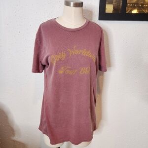 Obey Women's Maroon Graphic Tee